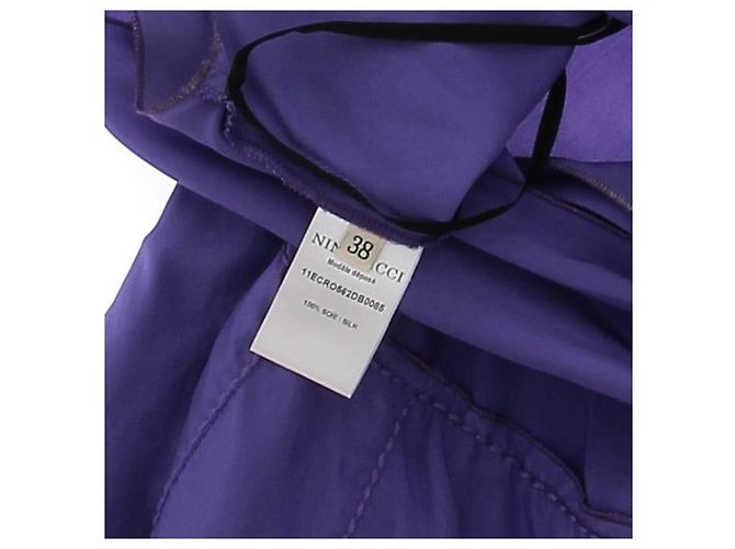 NINA RICCI Kleider T.FR 38 Seide Lila - Ansicht 4