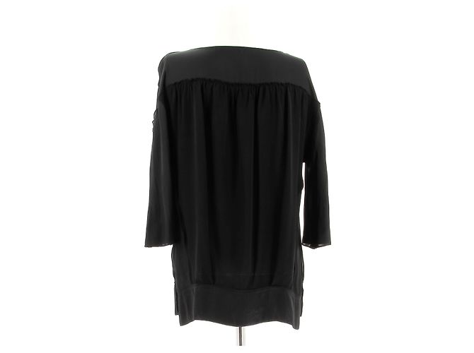 NINA RICCI Tops T.FR 38 Seda Negro - vista 2