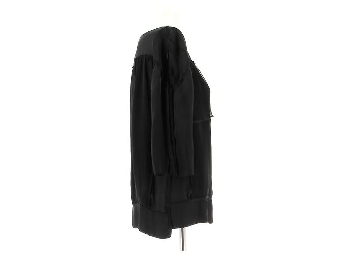 NINA RICCI Tops T.FR 38 Seda Negro - vista 3
