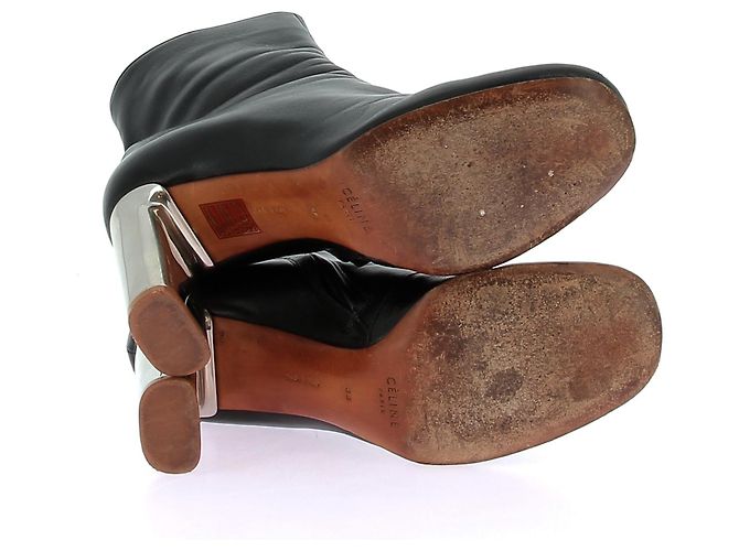 Céline Botines CELINE T.EU 38 Cuero Negro - vista 7