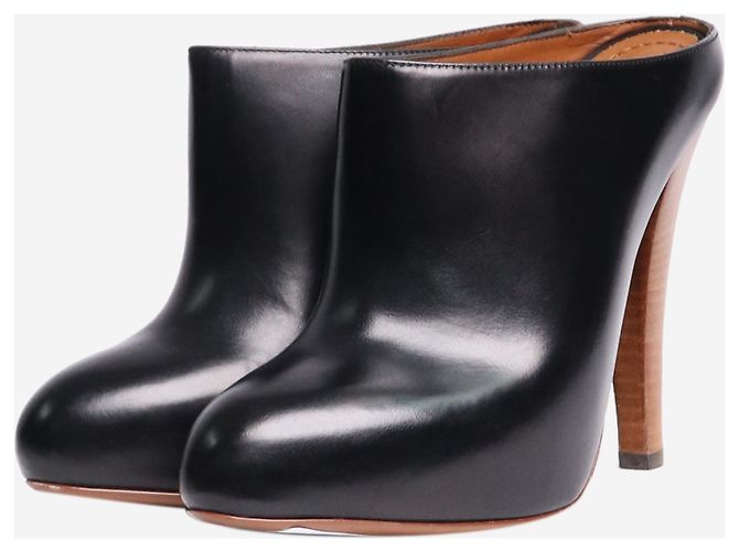 Saint Laurent Schwarze Lederclogs - Größe EU 35 - Ansicht 2