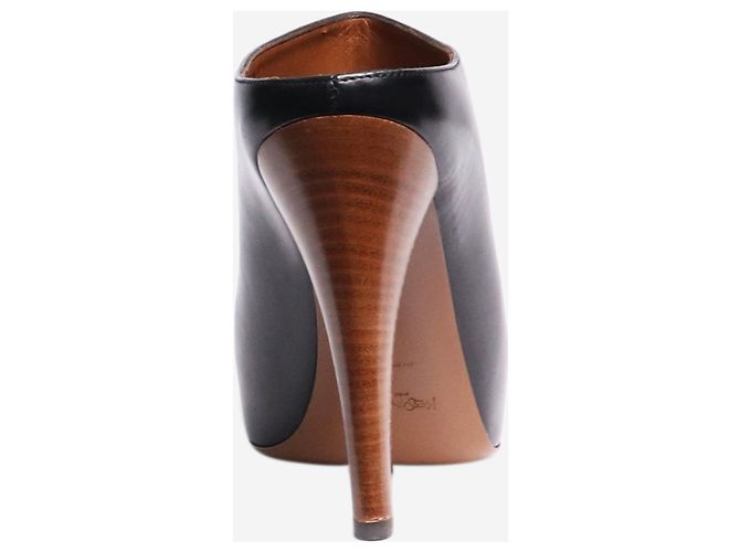 Saint Laurent Schwarze Lederclogs - Größe EU 35 - Ansicht 3