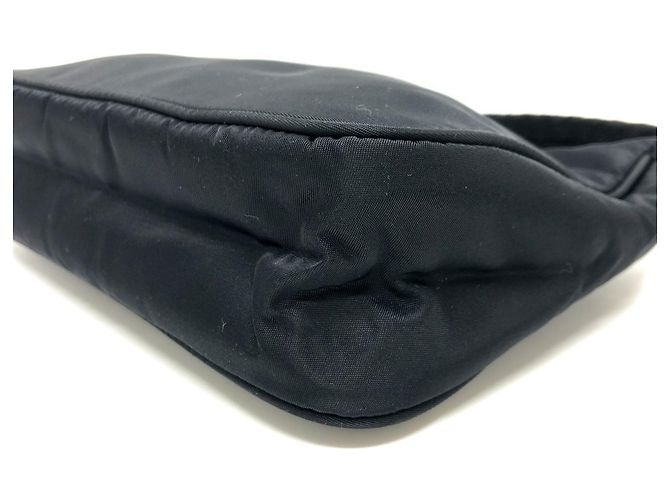 Prada MV515 Triangle Plate Handtasche Schwarz - Ansicht 7