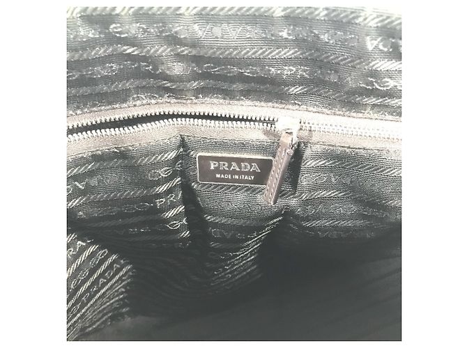 Tote Sac à main Prada BN0081 en plaque triangulaire bicolore Rouge Beige - vue 9
