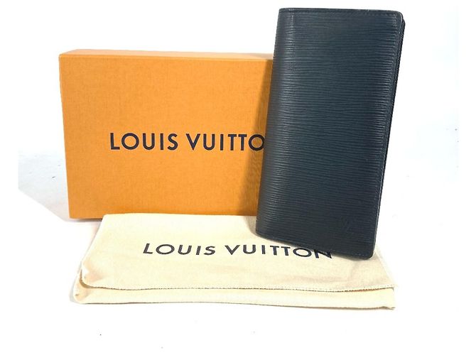 Cartera Larga Brazza Epi Louis Vuitton Negro - vista 16