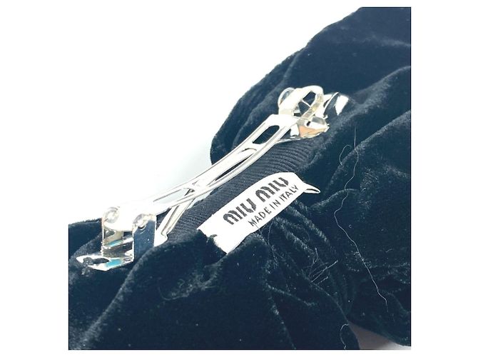 Fermaglio per capelli Miu Miu con grande fiocco - vista 5