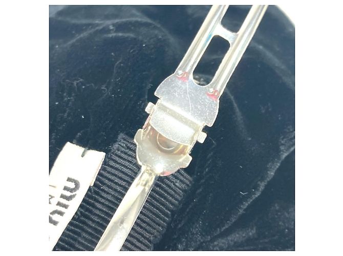 Fermaglio per capelli Miu Miu con grande fiocco - vista 9