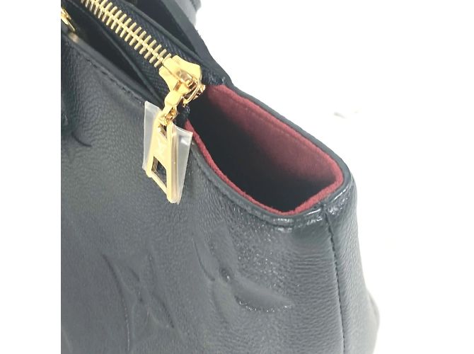 Borsa Tote Petit Palais PM in Monogram Empreinte di Louis Vuitton Nero - vista 5