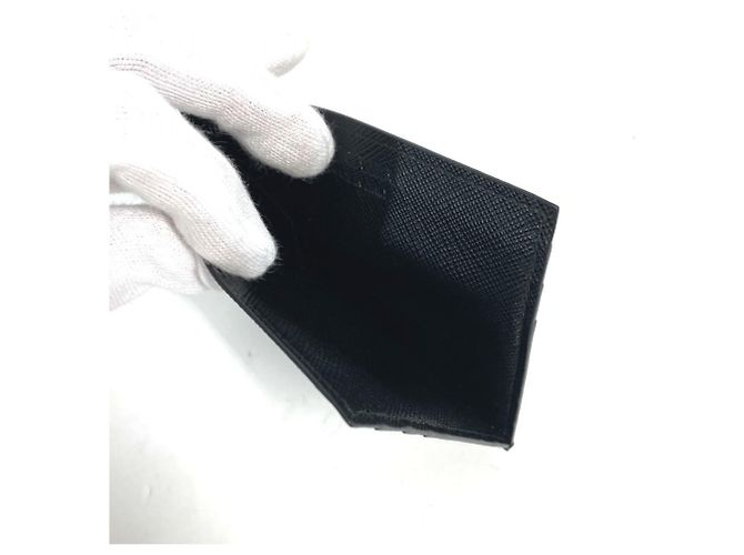 Prada Saffiano Leather Card Case Black - view 2