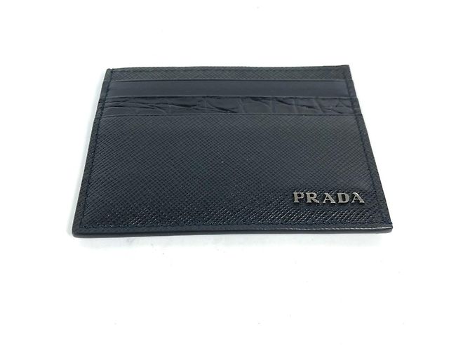 Prada Saffiano Leather Card Case Black - view 4