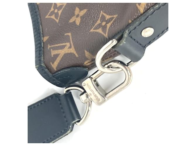 Borsa Davis Monogram Macassar Louis Vuitton Marrone Nero - vista 12
