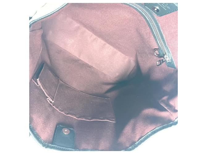Borsa Davis Monogram Macassar Louis Vuitton Marrone Nero - vista 13