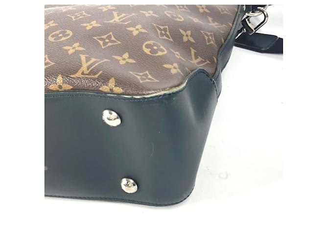 Borsa Davis Monogram Macassar Louis Vuitton Marrone Nero - vista 5