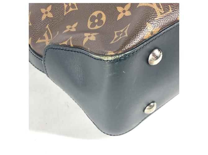Borsa Davis Monogram Macassar Louis Vuitton Marrone Nero - vista 6
