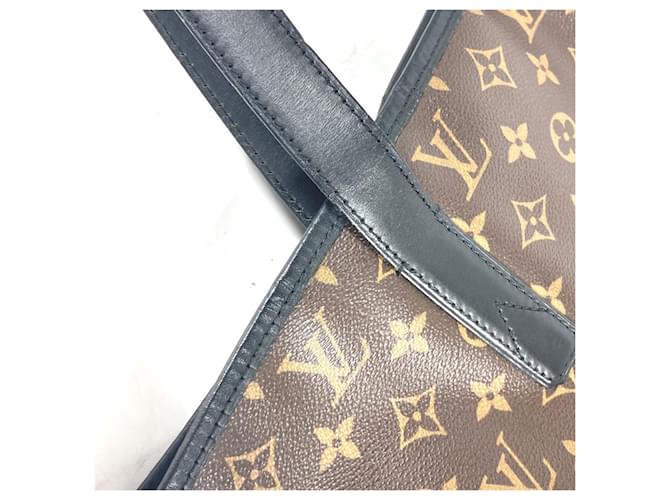Borsa Davis Monogram Macassar Louis Vuitton Marrone Nero - vista 8