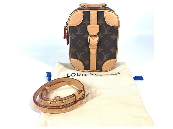 Pochette Verticale Valisette Monogram Louis Vuitton Marrone - vista 12