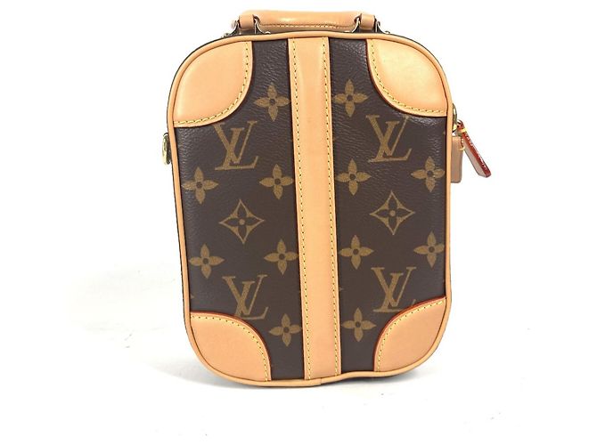 Pochette Verticale Valisette Monogram Louis Vuitton Marrone - vista 2