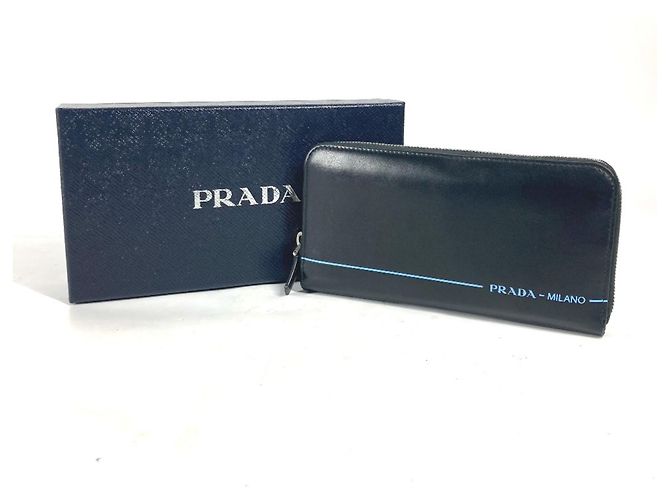 Cartera larga City Sports 2ML317 de Prada Negro Azul - vista 17