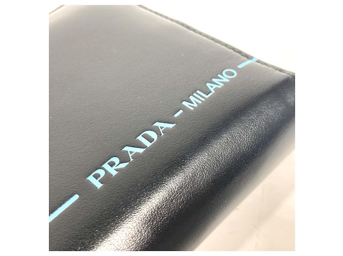 Cartera larga City Sports 2ML317 de Prada Negro Azul - vista 6