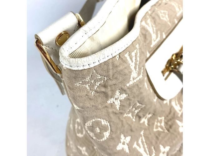 Borsa Tote Louis Vuitton Monogram Sabbia Buzas PM Beige Crudo Monogramma - vista 8