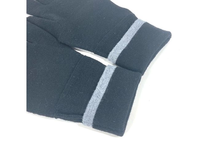 Louis Vuitton Gong Mai Monogram Eclipse Handschuhe Braun Schwarz - Ansicht 3