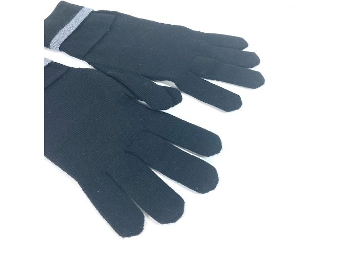 Louis Vuitton Gong Mai Monogram Eclipse Handschuhe Braun Schwarz - Ansicht 6