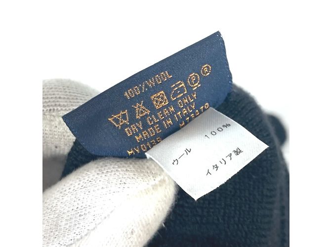 Louis Vuitton Gong Mai Monogram Eclipse Handschuhe Braun Schwarz - Ansicht 8