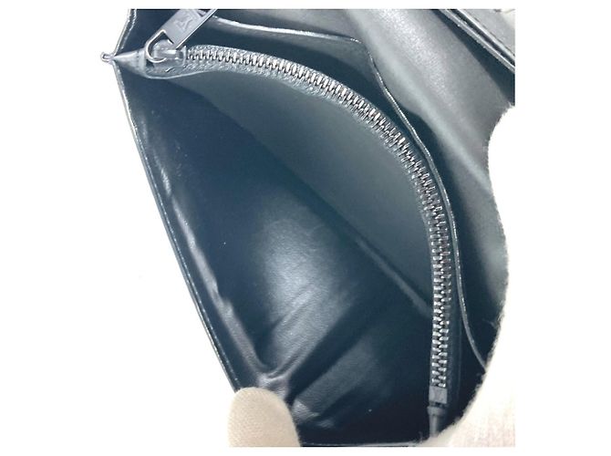 Cartera larga de piel negra Louis Vuitton Negro - vista 12