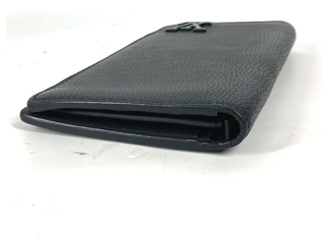 Cartera larga de piel negra Louis Vuitton Negro - vista 3