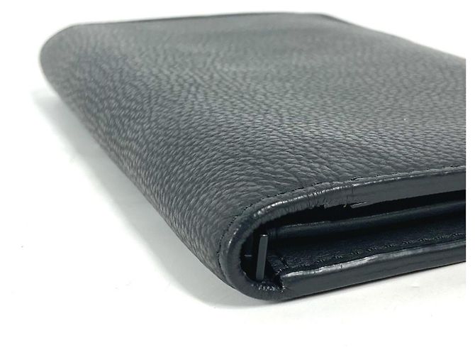 Cartera larga de piel negra Louis Vuitton Negro - vista 6