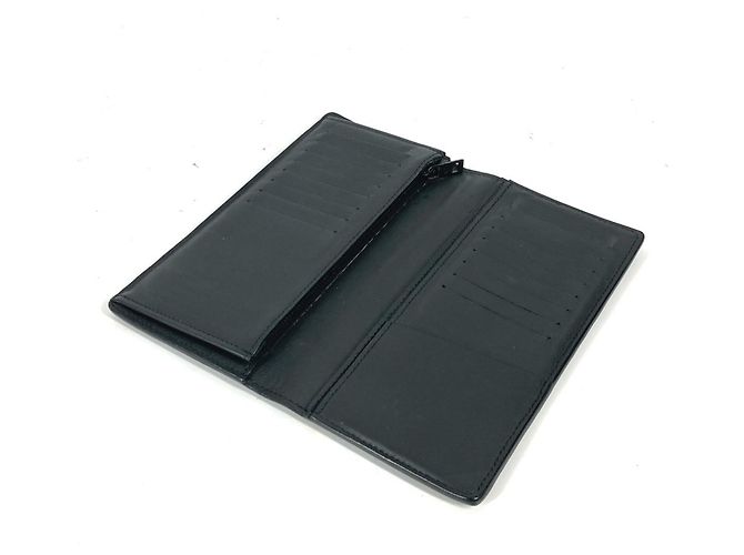 Cartera larga de piel negra Louis Vuitton Negro - vista 7