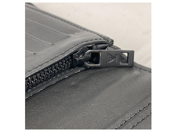 Cartera larga de piel negra Louis Vuitton Negro - vista 8
