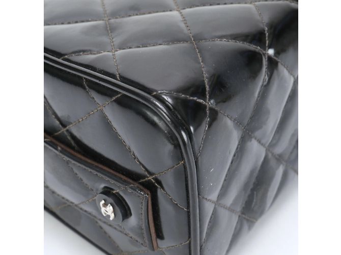 Chanel Matelassé Vanity Handtasche Schwarz - Ansicht 10