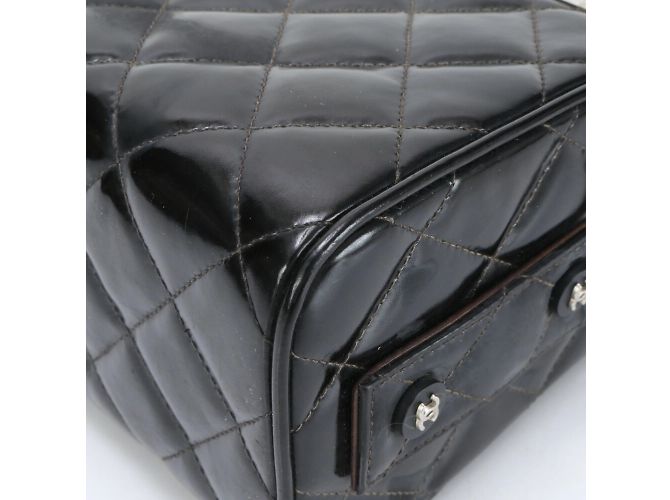 Chanel Matelassé Vanity Handtasche Schwarz - Ansicht 11