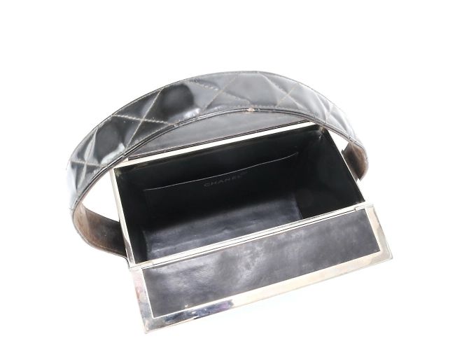 Chanel Matelassé Vanity Handtasche Schwarz - Ansicht 12