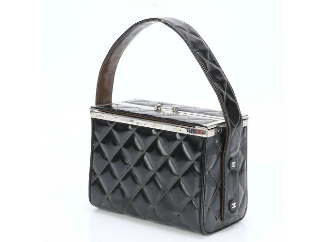 Chanel Matelassé Vanity Handtasche Schwarz - Ansicht 2