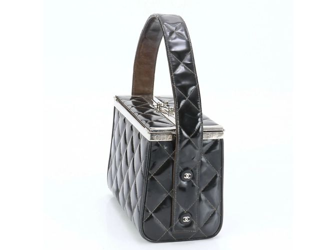Chanel Matelassé Vanity Handtasche Schwarz - Ansicht 5