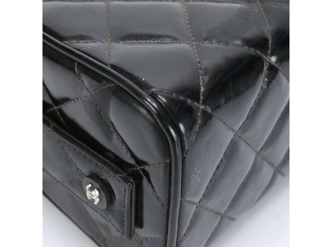 Chanel Matelassé Vanity Handtasche Schwarz - Ansicht 7