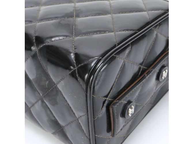 Chanel Matelassé Vanity Handtasche Schwarz - Ansicht 9
