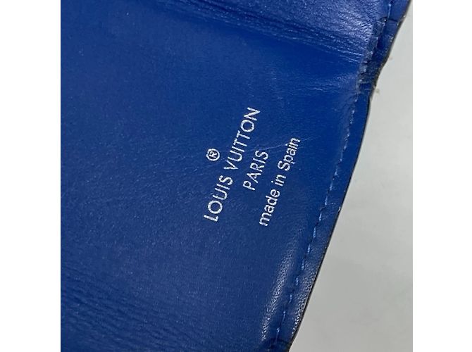 Billetera compacta Discovery Taiga Rama de Louis Vuitton Azul - vista 10