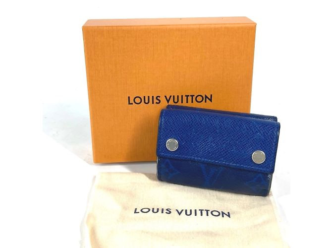 Billetera compacta Discovery Taiga Rama de Louis Vuitton Azul - vista 12