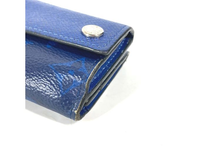 Billetera compacta Discovery Taiga Rama de Louis Vuitton Azul - vista 5