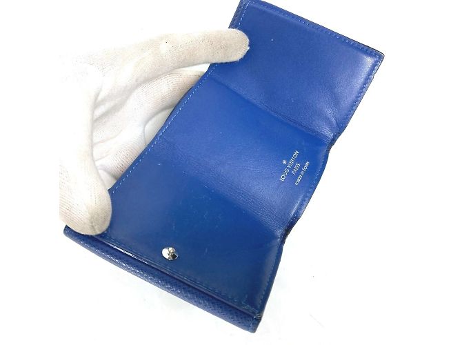 Billetera compacta Discovery Taiga Rama de Louis Vuitton Azul - vista 9