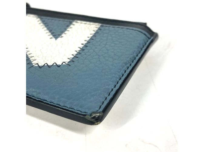 Portafoglio Louis Vuitton in blu e giallo - vista 4