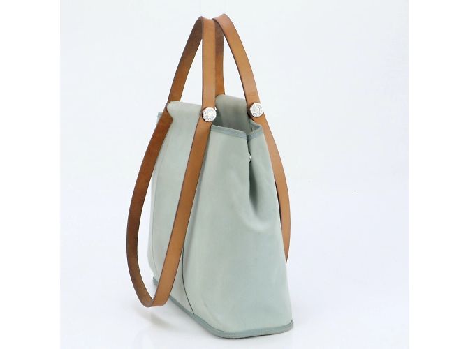 Hermès Borsa a Spalla Hermes Cabag Elan PM Verde - vista 5