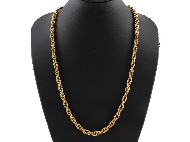 Collana lunga a catena placcata oro Chanel D'oro - vista 2