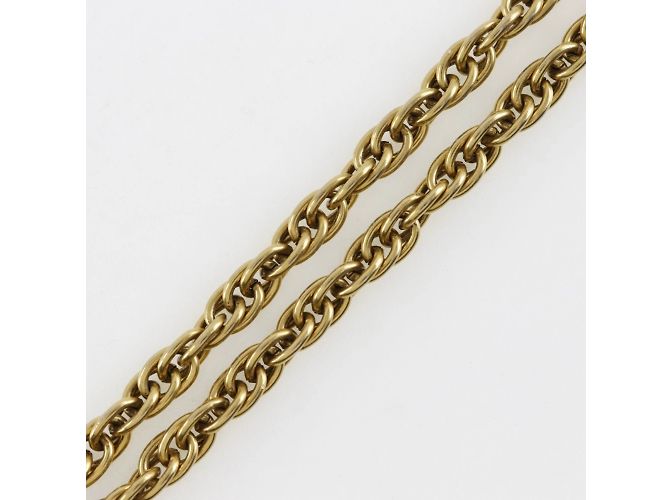 Collana lunga a catena placcata oro Chanel D'oro - vista 3