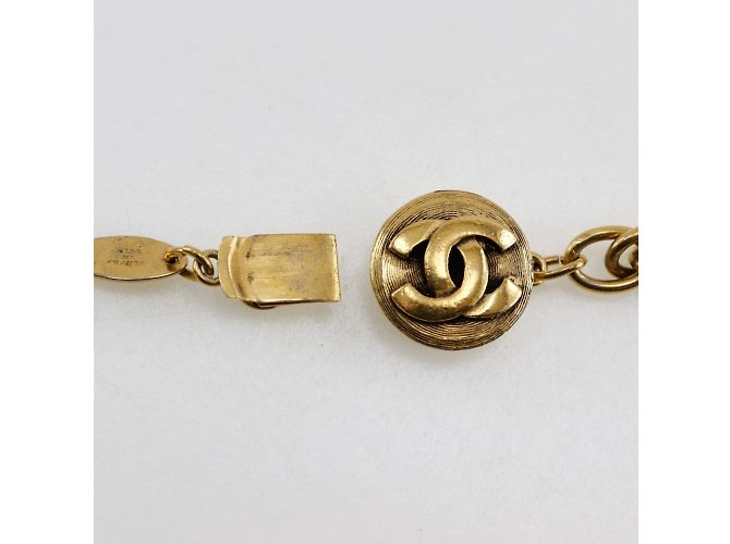 Collana lunga a catena placcata oro Chanel D'oro - vista 4