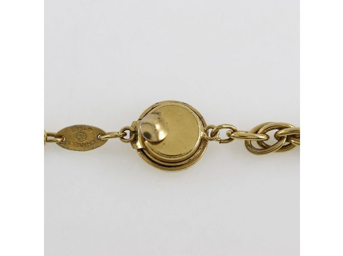 Collana lunga a catena placcata oro Chanel D'oro - vista 5