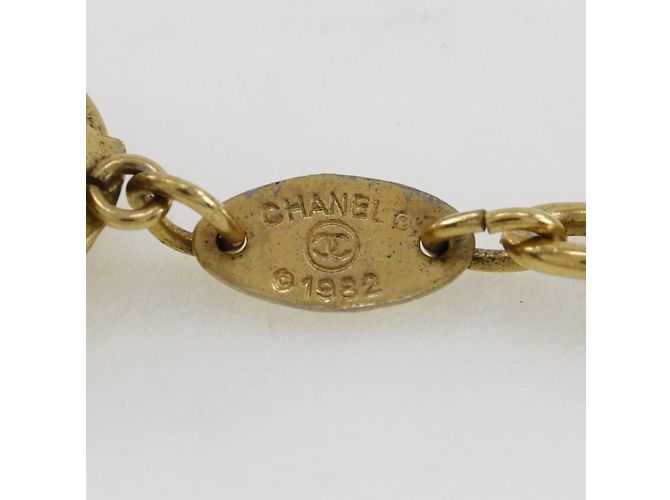 Collana lunga a catena placcata oro Chanel D'oro - vista 7
